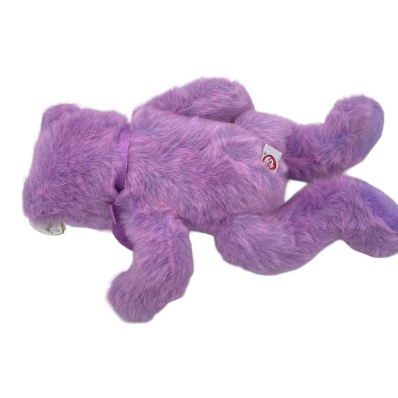TY Beanie Classic Collection 1999 LILACBEARY The Plush Bear Stuffed Animal Toy - Picture 5 of 11